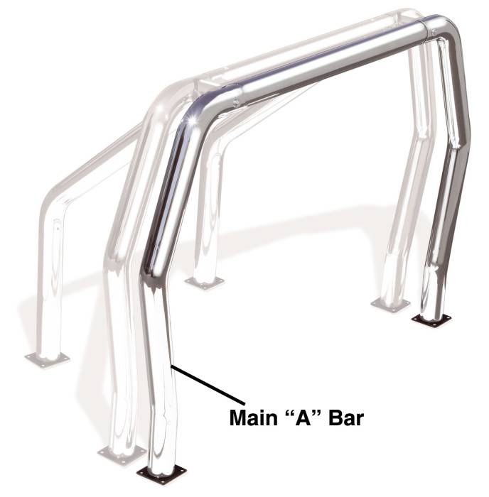 Go Rhino - Go Rhino - 98001C - Go Rhino! Bed Bars - inAin Additional Bar
