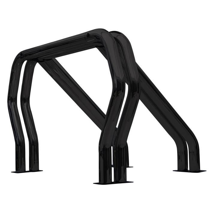 Go Rhino - Go Rhino - 9809560DDB - Go Rhino! Bed Bars- Double Bar/Double Kicker (Between Wheel Wells)