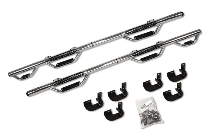Go Rhino - Go Rhino - D36090PS - DOMINATOR D3 Modular Wheel-to-Wheel SideSteps