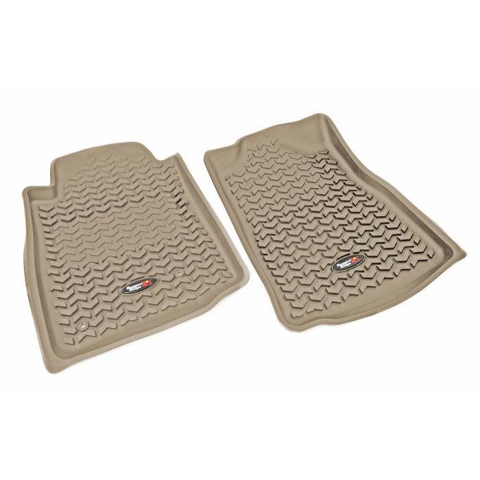 Rugged Ridge - Floor Liners, Front, Tan, Automatic; 05-11 Toyota Tacoma