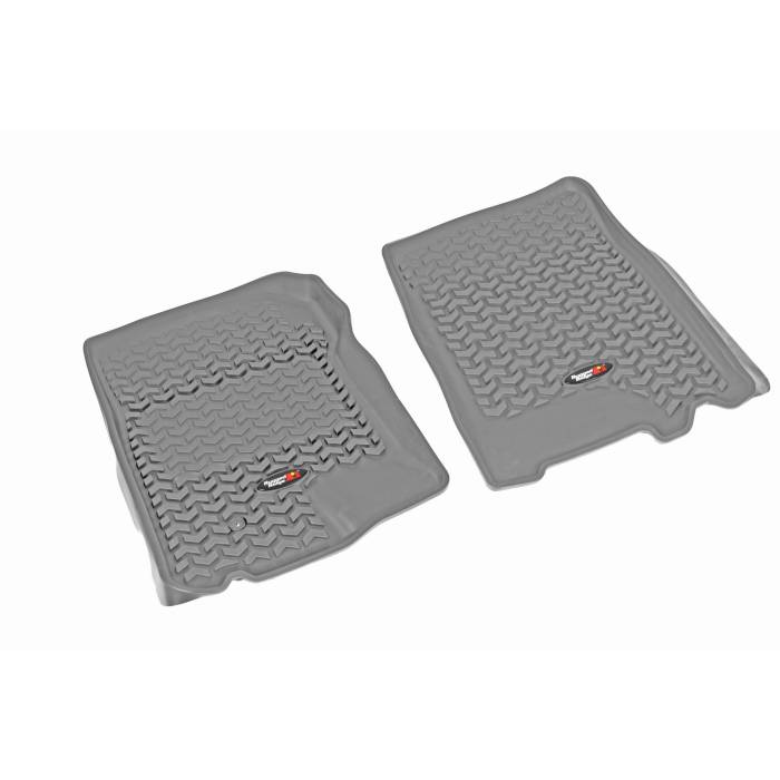 Rugged Ridge - Floor Liners, Front, Gray; 97-03 Expedition/F-150/Navigator/Blackwood