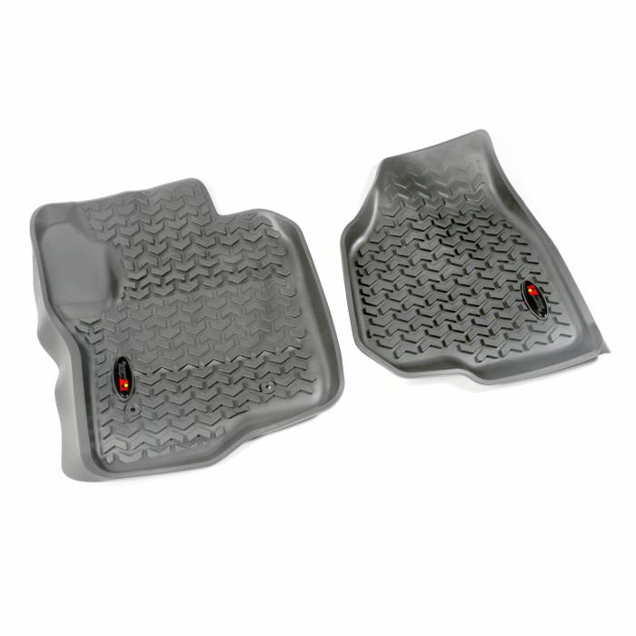 Rugged Ridge - Floor Liners, Front, Gray; 12-16 Ford F-250/F-350 Reg/Ext/SuperCrew