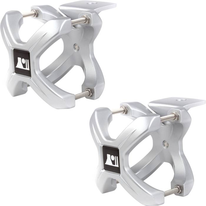 Rugged Ridge - X-Clamp, Silver, Pair, 1.25-2.0 Inches