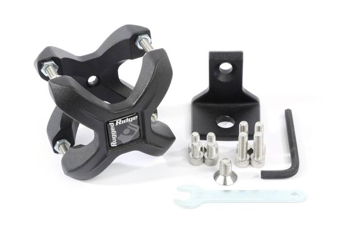 Rugged Ridge - X-Clamp, Textured Black, 1.25-2.0 Inches