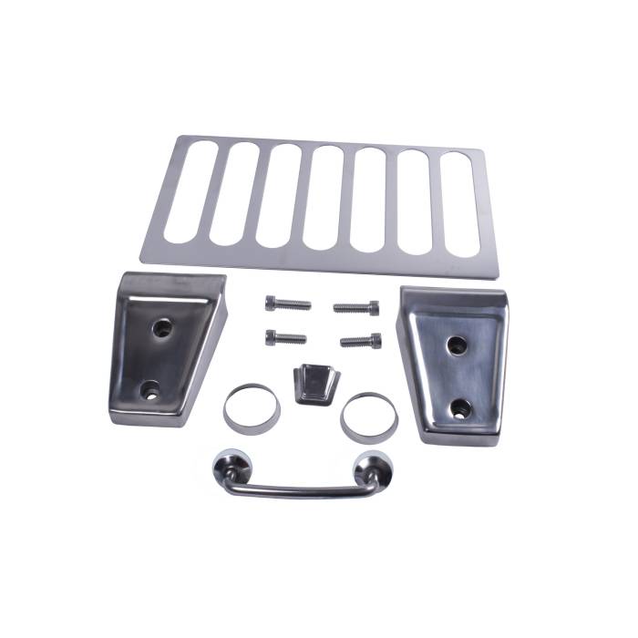 Rugged Ridge - Hood Dress Up Kit, Stainless Steel; 07-12 Jeep Wrangler JK