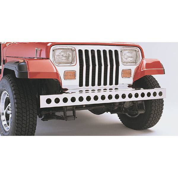Rugged Ridge - Stainless Steel Front Bumper; 87-95 Jeep Wrangler YJ