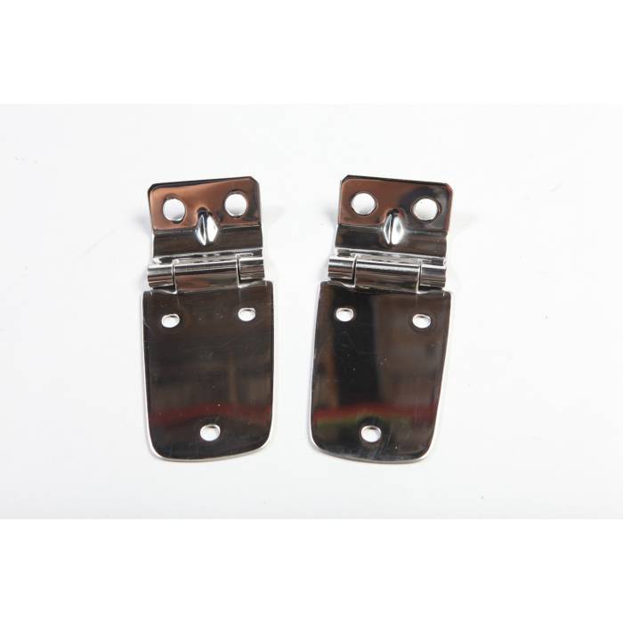 Rugged Ridge - Hood Hinges, Stainless Steel; 97-06 Jeep Wrangler TJ