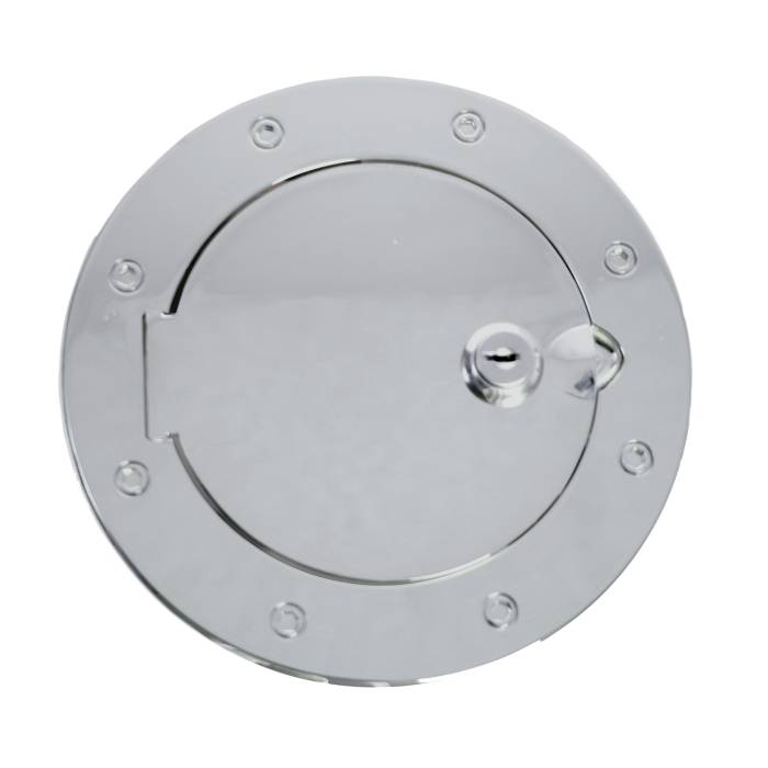 Rugged Ridge - Locking Gas Cap Door, Stainless Steel; 07-16 Jeep Wrangler JK