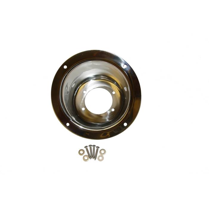 Rugged Ridge - Gas Tank Filler Bezel, Stainless Steel; 97-06 Jeep Wrangler TJ
