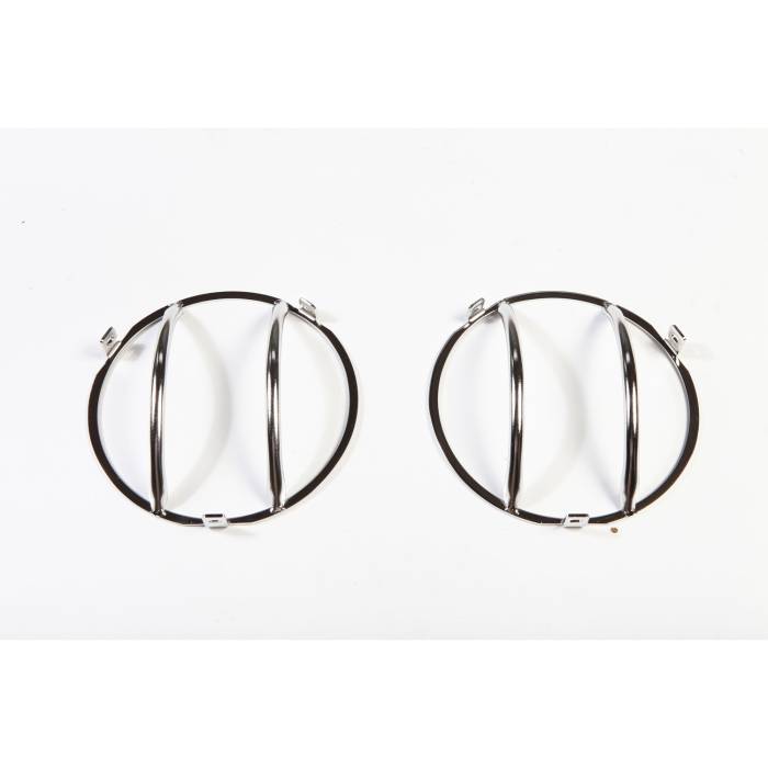 Rugged Ridge - Headlight Euro Guard Kit, Stainless Steel; 97-06 Jeep Wrangler TJ