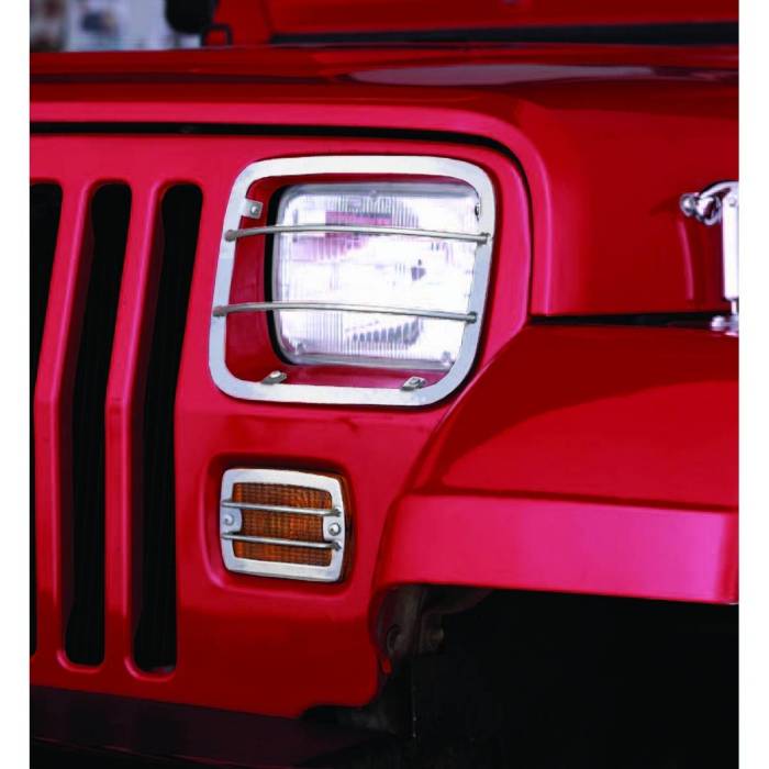 Rugged Ridge - Euro Guard Set, Stainless Steel; 87-95 Jeep Wrangler YJ