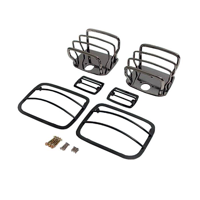 Rugged Ridge - Euro Guard Kit, Black Chrome; 87-95 Jeep Wrangler YJ