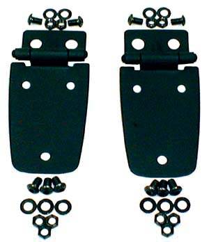 Rugged Ridge - Hood Hinges, Black; 97-06 Jeep Wrangler TJ