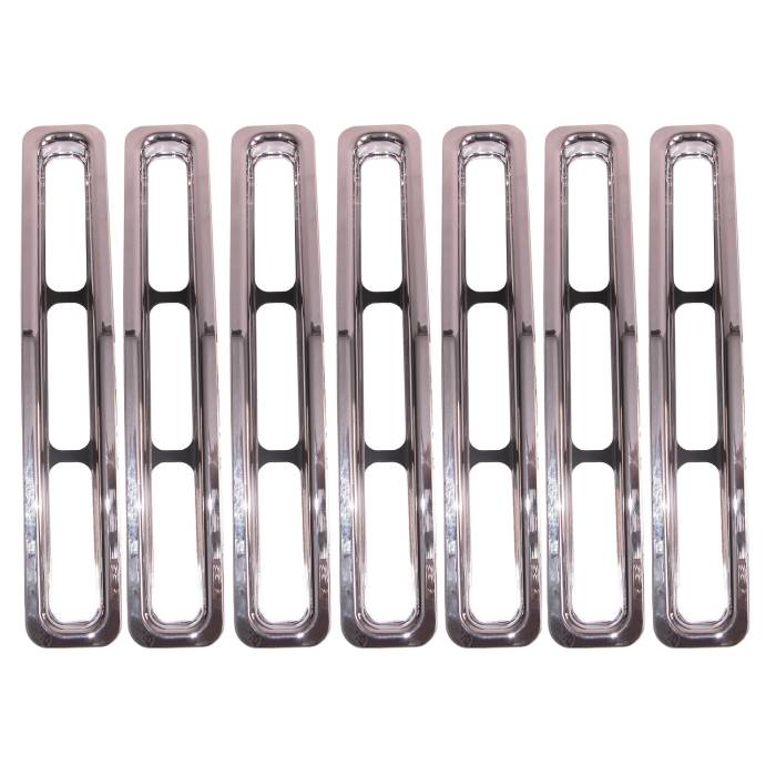Rugged Ridge - Grille Inserts, Chrome; 87-95 Jeep Wrangler YJ