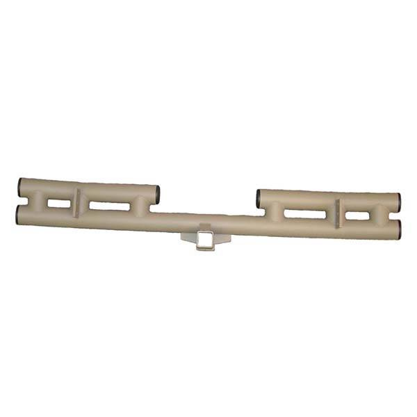 Rugged Ridge - Tube Rear Bumper, 3 Inch, Titanium; 55-06 Jeep CJ/Wrangler YJ/TJ