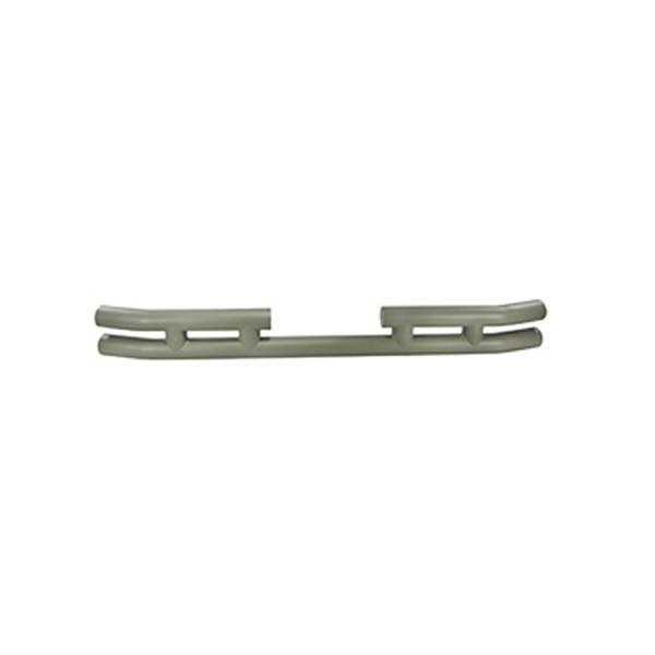Rugged Ridge - Double Tube Rear Bumper, 3 Inch, Titanium; 87-06 Jeep Wrangler YJ/TJ