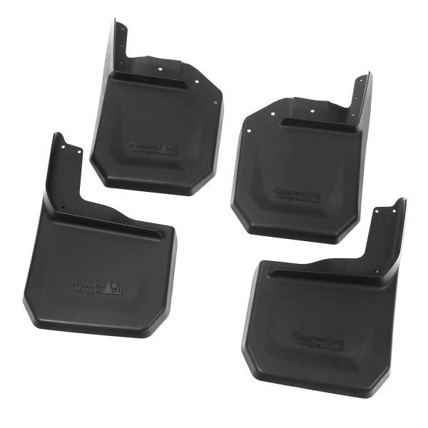 Rugged Ridge - Splash Guard Kit, 4 Piece, Black; 07-16 Jeep Wrangler JK