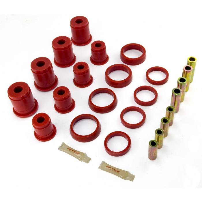 Rugged Ridge - Control Arm Bushing Kit, Front, Red; 93-98 Jeep Grand Cherokee ZJ