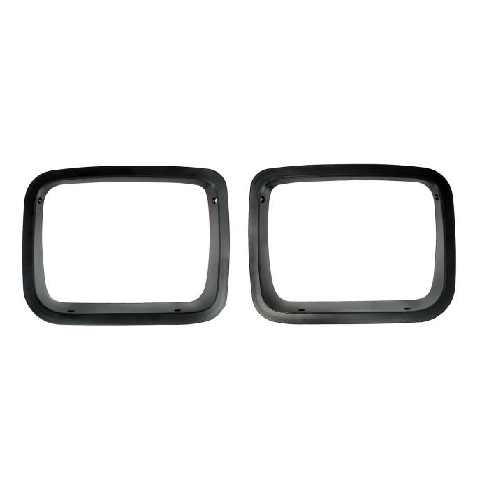 Rugged Ridge - Headlight Bezels, Black; 87-95 Jeep Wrangler YJ