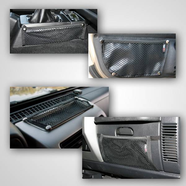 Rugged Ridge - Interior Mesh Storage Kit; 97-06 Jeep Wrangler TJ