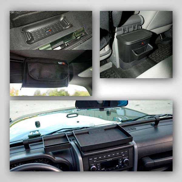 Rugged Ridge - Interior Storage Kit; 07-10 Jeep Wrangler JK