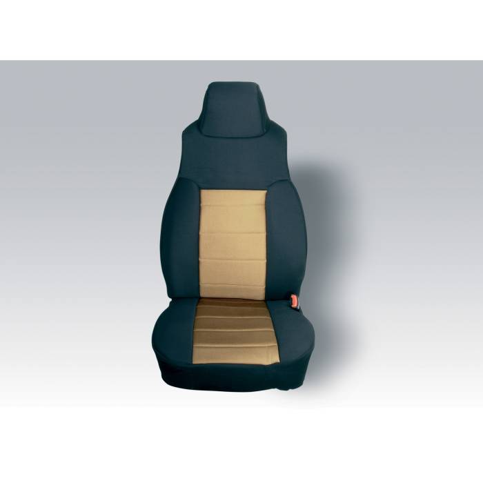 Rugged Ridge - Neoprene Front Seat Covers, Tan; 03-06 Jeep Wrangler TJ