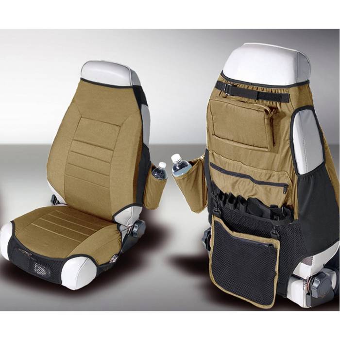 Rugged Ridge - Fabric Seat Protector Vests, Spice; 76-06 Jeep CJ/Wrangler YJ/TJ