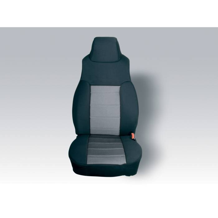 Rugged Ridge - Fabric Front Seat Covers, Gray; 03-06 Jeep Wrangler TJ