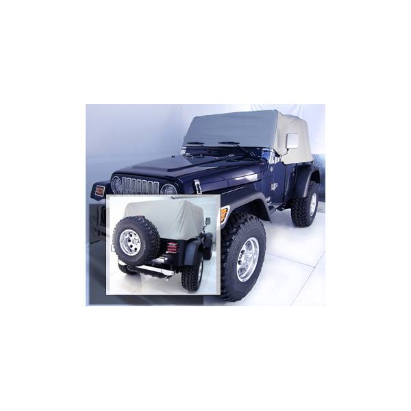 Rugged Ridge - Cab Cover, Gray; 92-06 Jeep Wrangler YJ/TJ