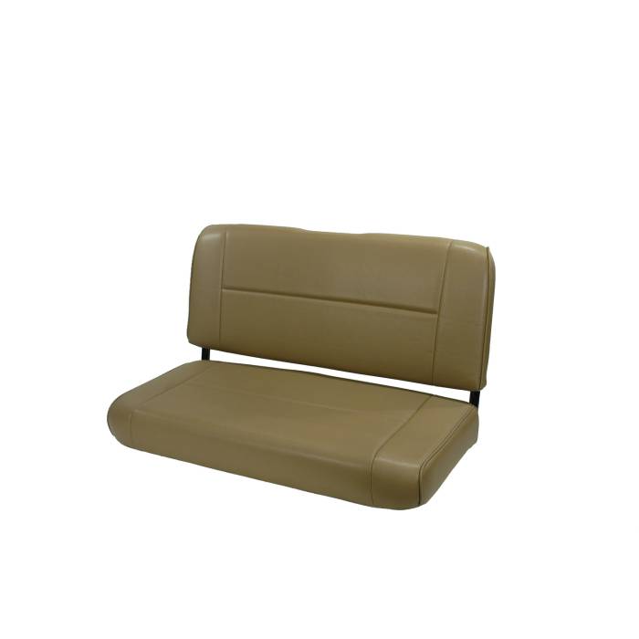 Rugged Ridge - Fixed Rear Seat, Nutmeg; 55-95 Jeep CJ/Wrangler YJ