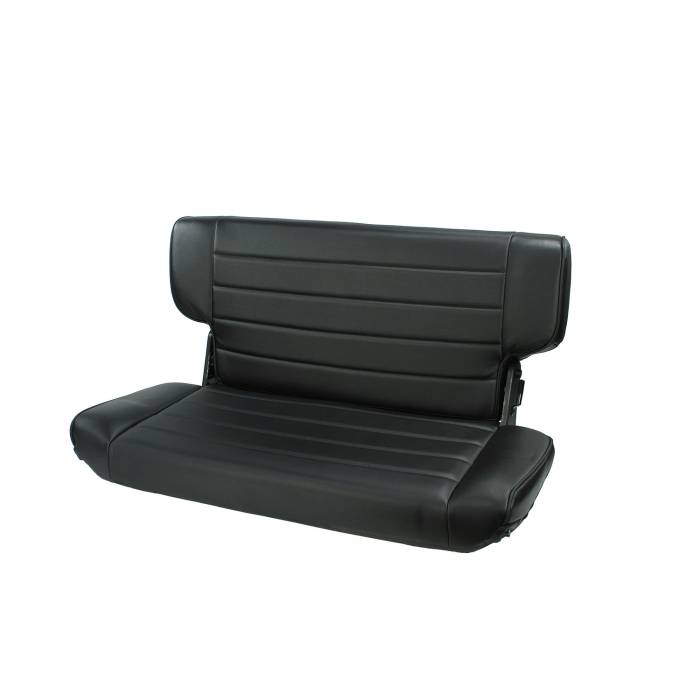 Rugged Ridge - Fold and Tumble Rear Seat, Black Denim; 97-02 Jeep Wrangler TJ