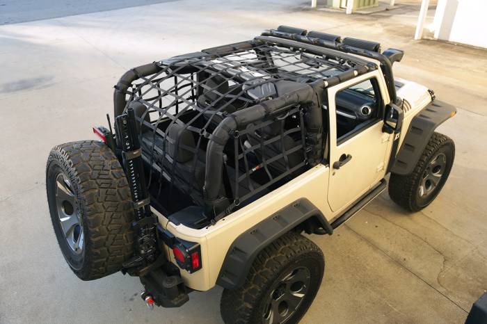 Rugged Ridge - Cargo Net, Black; 07-16 Jeep Wrangler JK 2-Door