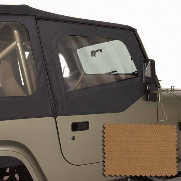 Rugged Ridge - Upper Soft Door Kit, Spice; 88-95 Jeep Wrangler YJ