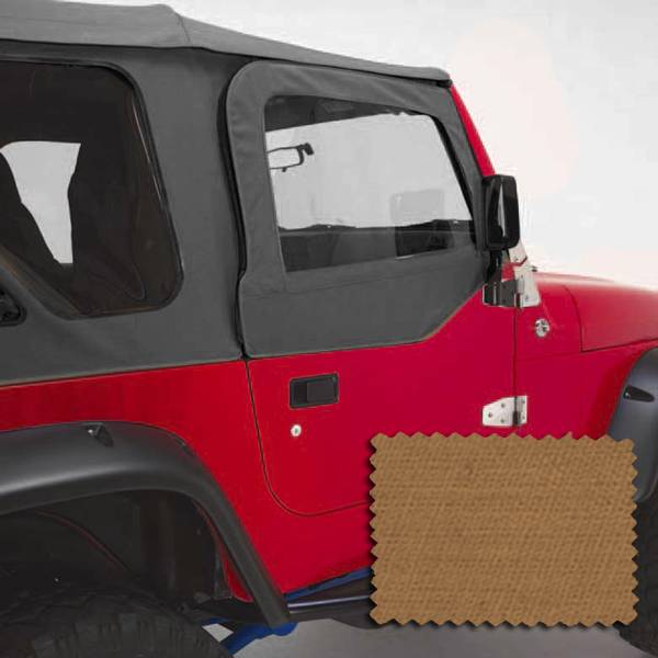 Rugged Ridge - Upper Soft Door Kit, Spice; 97-06 Jeep Wrangler TJ