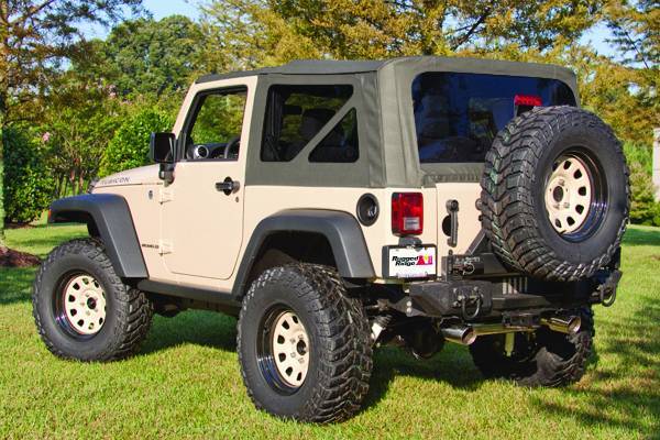 Rugged Ridge - Soft Top, Khaki, Tinted Windows; 07-09 Jeep Wrangler JK