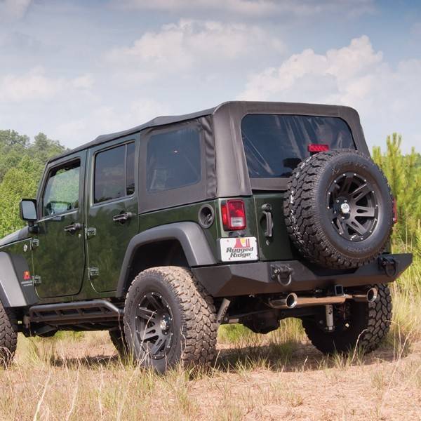 Rugged Ridge - XHD Soft Top, Spring Assist, Black Diamond; 07-09 Jeep Wrangler JKU