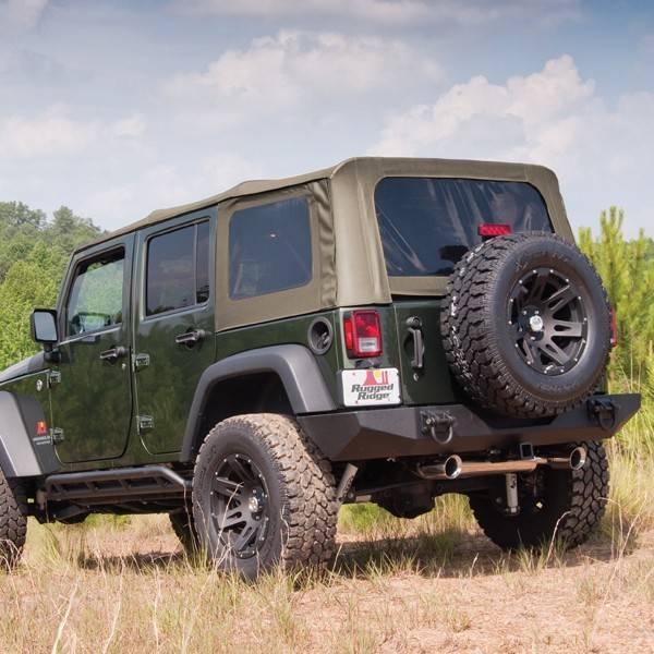 Rugged Ridge - XHD Soft Top, Spring Assist, Khaki Diamond; 07-09 Jeep Wrangler JKU
