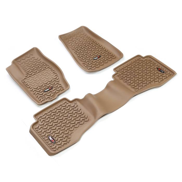 Rugged Ridge - Floor Liners, Kit, Tan; 05-10 Grand Cherokee WK/06-10 Commander XK