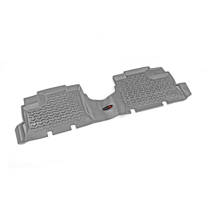 Rugged Ridge - Floor Liners, Rear, Gray; 07-16 Jeep Wrangler JKU