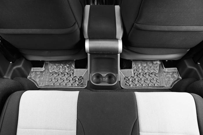 Rugged Ridge - Floor Liners, Rear, Gray; 07-16 Jeep Wrangler JK