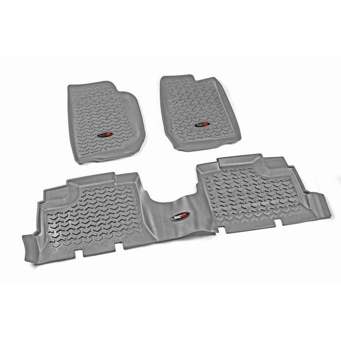 Rugged Ridge - Floor Liners, Kit, Gray; 07-16 Jeep Wrangler JKU