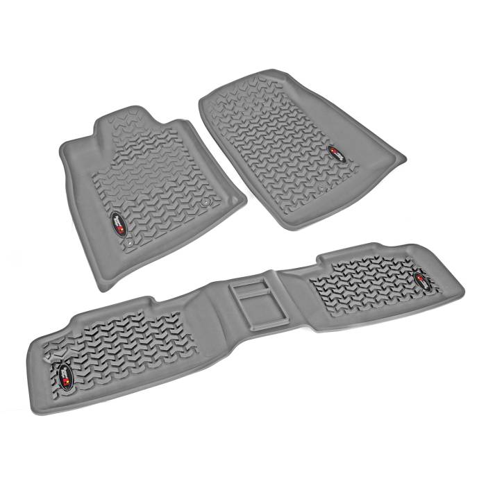 Rugged Ridge - Floor Liners, Kit, Gray; 11-16 Dodge Durango/Jeep Grand Cherokee WK