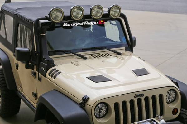 Rugged Ridge - Performance Vented Hood; 07-16 Jeep Wrangler JK