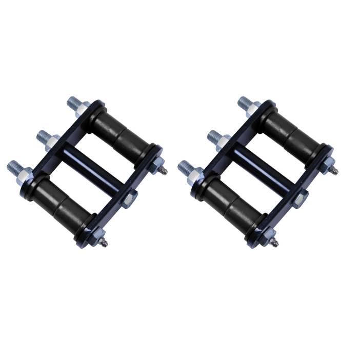 Rugged Ridge - HD Rear Leaf Spring Shackles; 76-86 Jeep CJ Models