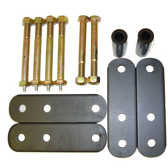 Rugged Ridge - HD Front Leaf Spring Shackles, 1 Inch Lift; 87-95 Jeep Wrangler YJ