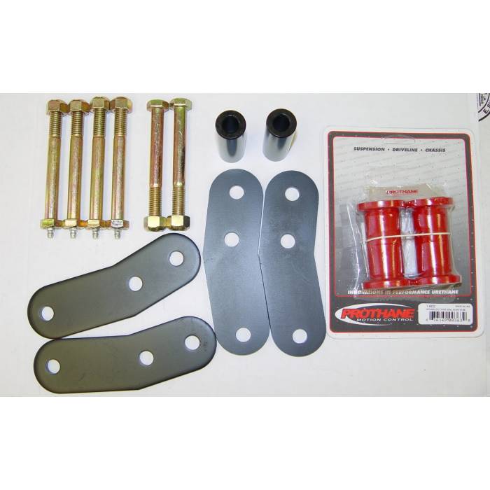 Rugged Ridge - HD Rear Leaf Spring Shackles, 1 Inch Lift; 87-95 Jeep Wrangler YJ