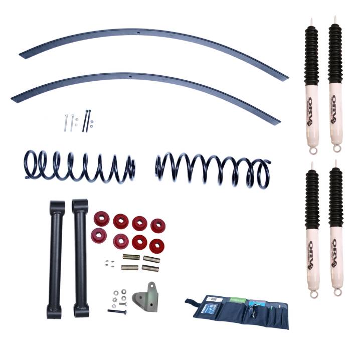 Rugged Ridge - 3 Inch Lift Kit with Shocks; 84-01 Jeep Cherokee XJ