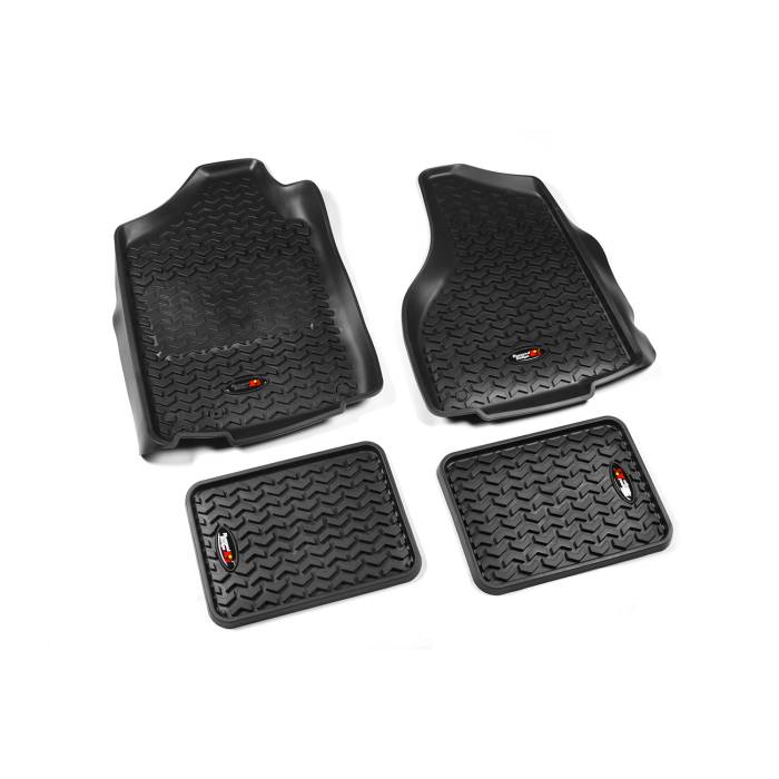 Rugged Ridge - Floor Liners, Kit, Black; 02-11 Dodge Ram 1500/2500/3500 Quad