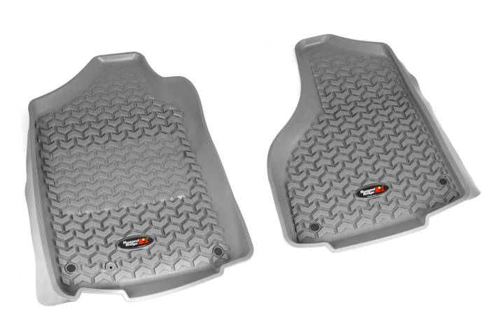 Rugged Ridge - Floor Liners, Front, Gray; 12-16 Dodge Ram 1500/2500/3500 Reg/Quad