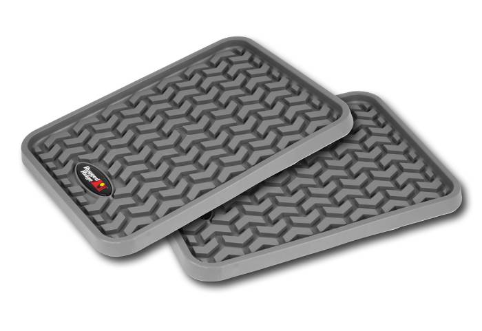 Rugged Ridge - Floor Liners, Rear, Gray, Pair, Universal